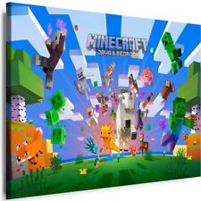 LEINWAND BILDER  Minecraft GAME Spiel Kunstdruck WANDBILDER XXL