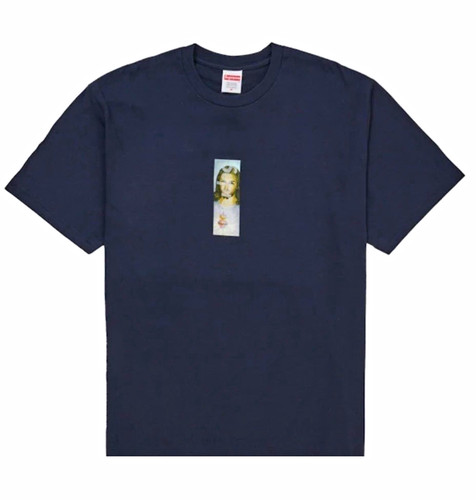 Supreme prayer tee navy - supreme,