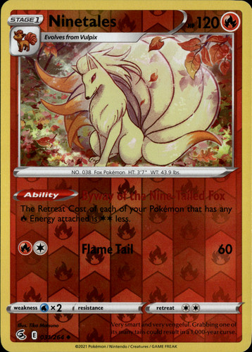 Pokémon tcg ninetales fusion - pokémon,
