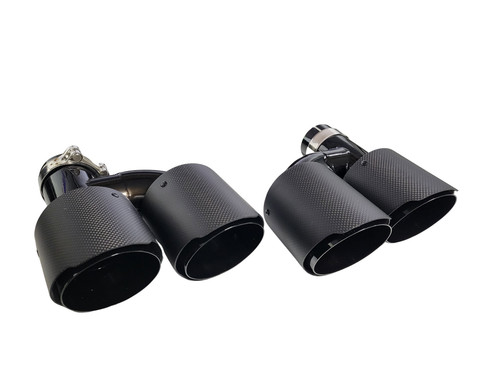 Carbon endrohr sportauspuff - 2x,