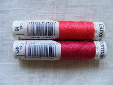 Nähgarn Gütermann Garn Konvolut 2 Rollen rot 383 16 Allesnäher Polyester Set