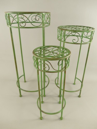 Metalltisch 3er set - metalltisch,