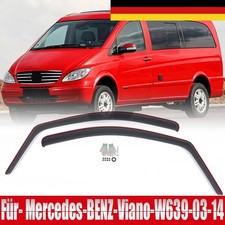 2-Tlg Windabweiser Regenabweiser Für Mercedes Viano W639 2003 2004 2005-2014