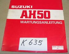 Suzuki AH 50 Adress Werkstatthandbuch Wartungsanleitung Reparaturhandbuch 1992