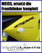 weisse LED Verkleidungsblinker Honda CBR VTR 125 600 1000 clear fairing signals