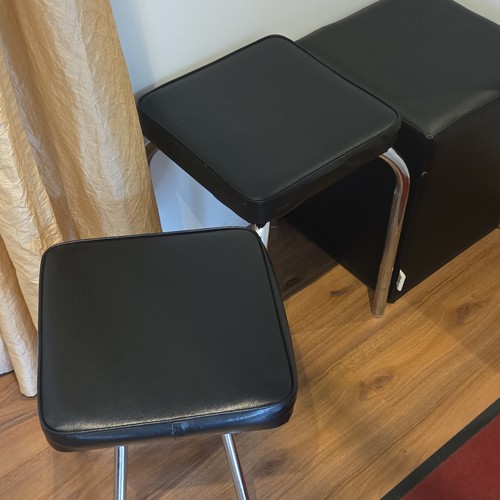 2er set hocker schwarz - hocker,