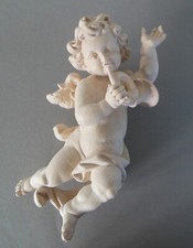 Putte Engel hängend mit Horn