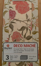 Decoupage-Papier, 3 Bogen