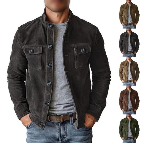 Retro stil kunstleder jacke - kunstleder,