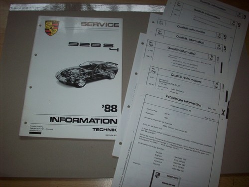 Porsche 928 1988 service - porsche,