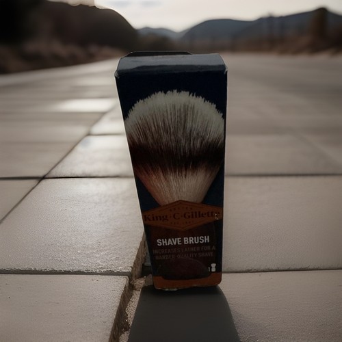 King gillette shave brush - c.,
