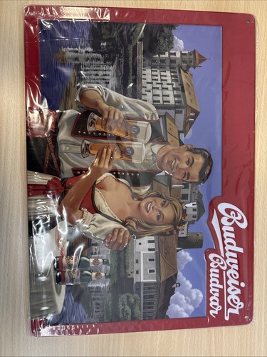 Retro blechschild budweiser - retro,