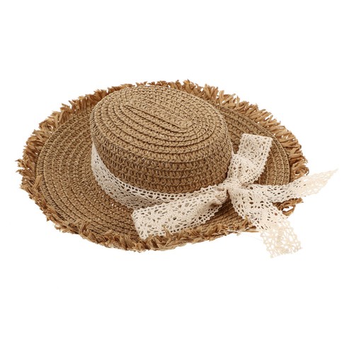 1pc spitze stroh hut puppe - stroh,