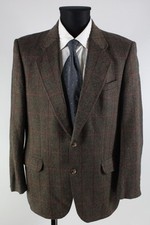 Ing. Lori Piana & C. braun-bunt-kariertes Tweed-Sakko Gr.50/M Kaschmir Top Zust.