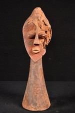 Eine alte Lwalwa Kopf Statue DR Kongo Afrika 507