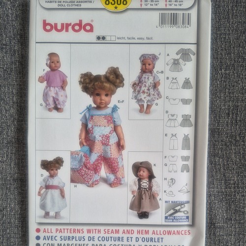 Burda 8308 puppenkleidung - 8308,