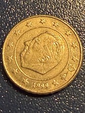 Belgien 1999  1 Kursmünze 10 cent Monogramm König Albert II aus aktuellem Umlauf