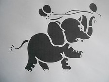 Schablone Elefant mit