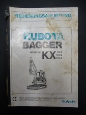 x 63 Kubota KX 91 121 161-2 Bedienungsanleitung Wartungsanleitung service manual