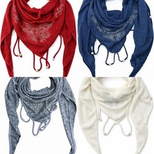 Damen Uni Dreiecktuch Halstuch