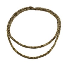 Königskette in 835er Silber vergoldet Handarbeit Länge 90 cm Silver 