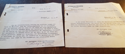 Korrespondenz von - x,