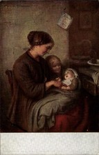 Künstler Ak Vaterländischer Frauen Hilfsverein Hamburg, Mutter mit... - 11274457