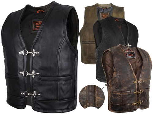 Herren biker lederweste kutte - herren,