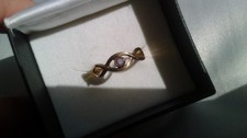 333 / 8 Karat Gelbgold Amethyst 1,2 Gramm Ring 17,5 mm Ø
