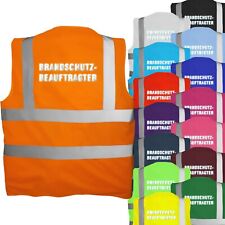 Warnweste mit Reflexdruck