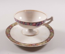 Beyer & Bock Sammeltasse Moccatasse Untertasse Girlanden Jugendstil