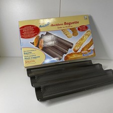Städter Baguette Backblech 37 x 23 cm – Antihaft Baguetteform, gebraucht
