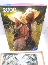 Innen OVP: 2000 Teile Ravensburger Puzzle Mädchen Wiese 1977 David Hamilton TOP