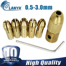 7PCS MIni Bohrfutter Spannzange 0,5mm-3mm Micro Twist Bohrmaschine Chuck DHL