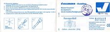 Viessmann Modellbau , Eisenbahnheft , Beipackzettel, Anleitung,  Patentsteckfuß
