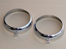 2x Frontring chrom passend