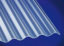 Polycarbonat Wellplatten Profilplatten | 2,6 mm | Sinus 76/18 | Wabe | Klar