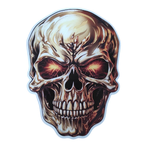 Aufkleber totenkopf gold - aufkleber,