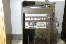 Grundig CT 3300/ Rosita HiFi-Anlage im Rack mit DUAL  Player und Grundig Geräte