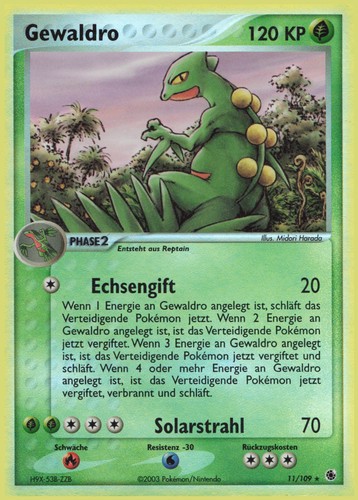 Pokémon gewaldro holo - pokémon,