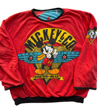 Rare Vintage 80s/90s Mickey & Co. “Disney” Mickey Mouse Reversible Sweatshirt