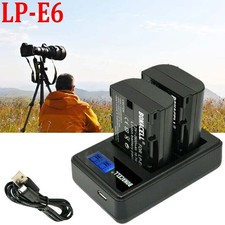 2X 3200mAh LP-E6n Akku Für