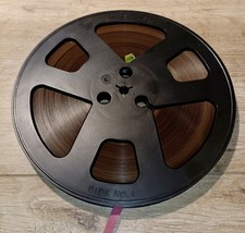 Tonbandspule 18 cm - schwarze Kunststoffspule "Made in USA"