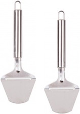 2x Edelstahl Käsehobel Käse-Hobel Käseschneider, mit Aufhängeöse, Länge ca. 22cm