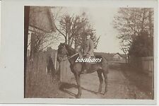 Foto Offizier auf Pferd mit