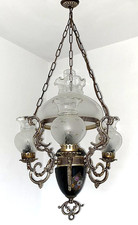 Deckenlampe Porzellan Messing Kronleuchter