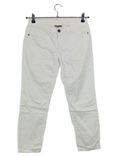 Street One Damen Stoffhose Gr. 34 Weiß Casual Baumwolle Elasthan