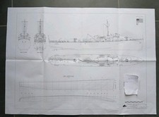 Bauplan Amerikanischer U-Boot Jäger PC-553 Klasse 1:100 Gebraucht