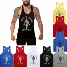 Golds Fitness Weste Herren Muskel Joe Tank Top Stringer Bodybuilding T-Shirt