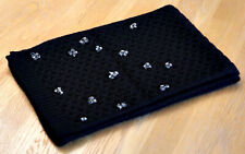 CODELLO Damen Schal schwarz Wolle Cashmere 170X26cm --neu--